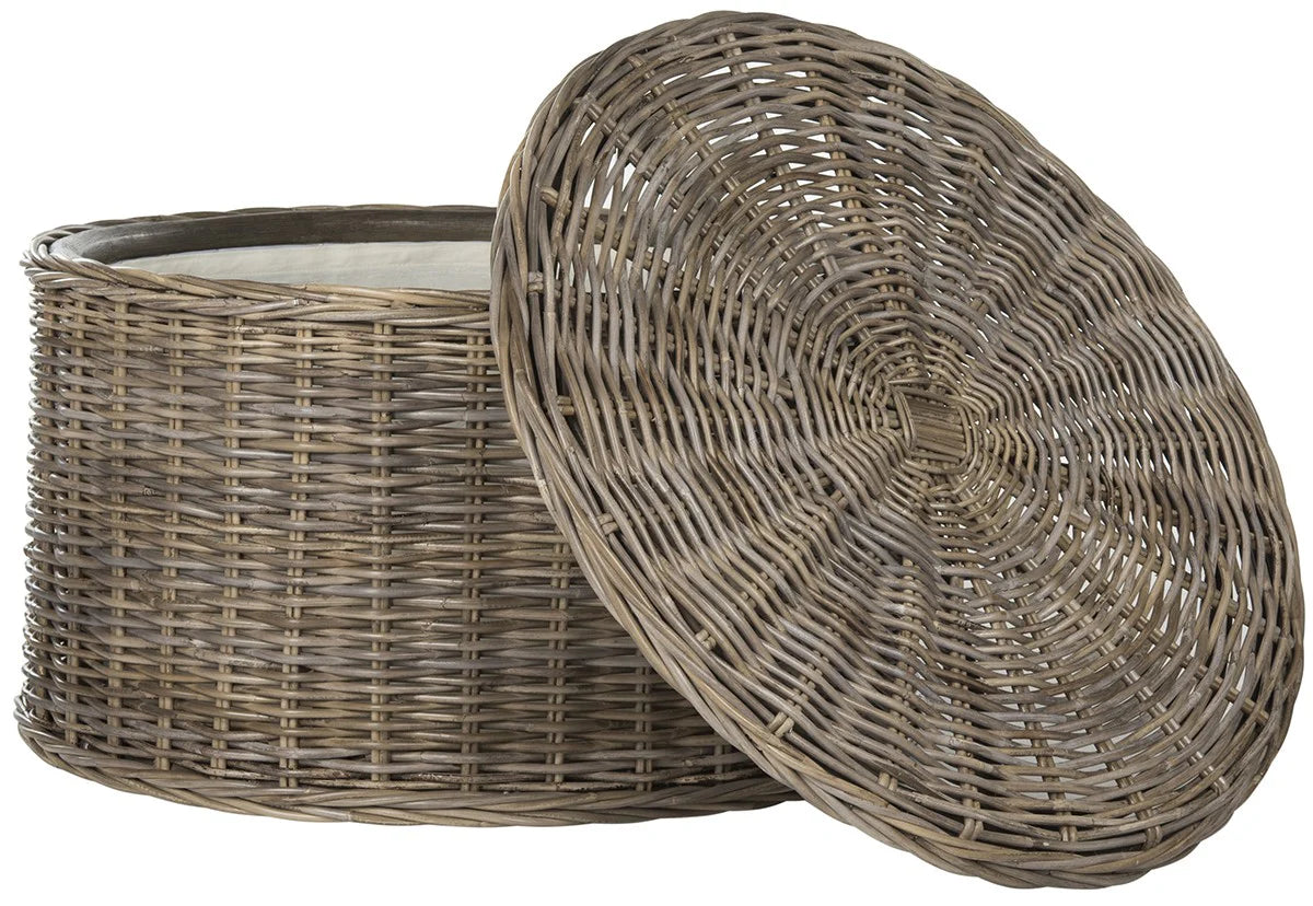 Jesse Wicker Storage Coffee Table - Practical and Stylish Storage Solution for Your Living Room