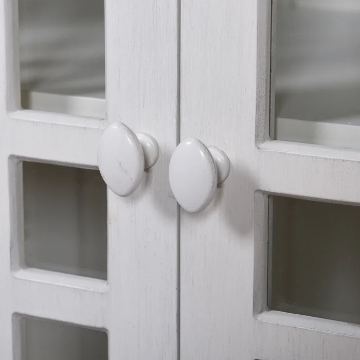 Cream Two-Door Wooden Cabinet – Stylish Storage for Any Room
