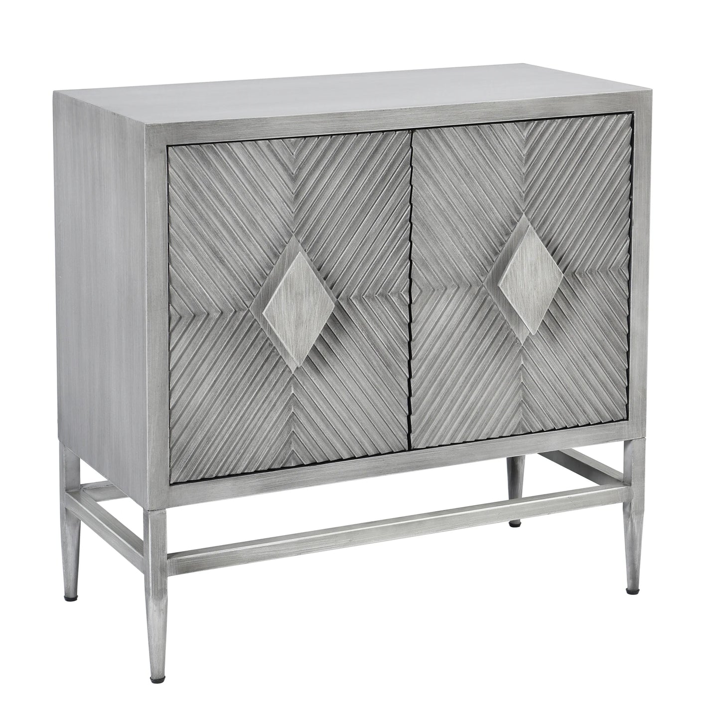 Quadrant Cabinet Scored Panel Doors Silver Gray Finish Concealed Adjustable Door Hinges Modern Storage Solution
