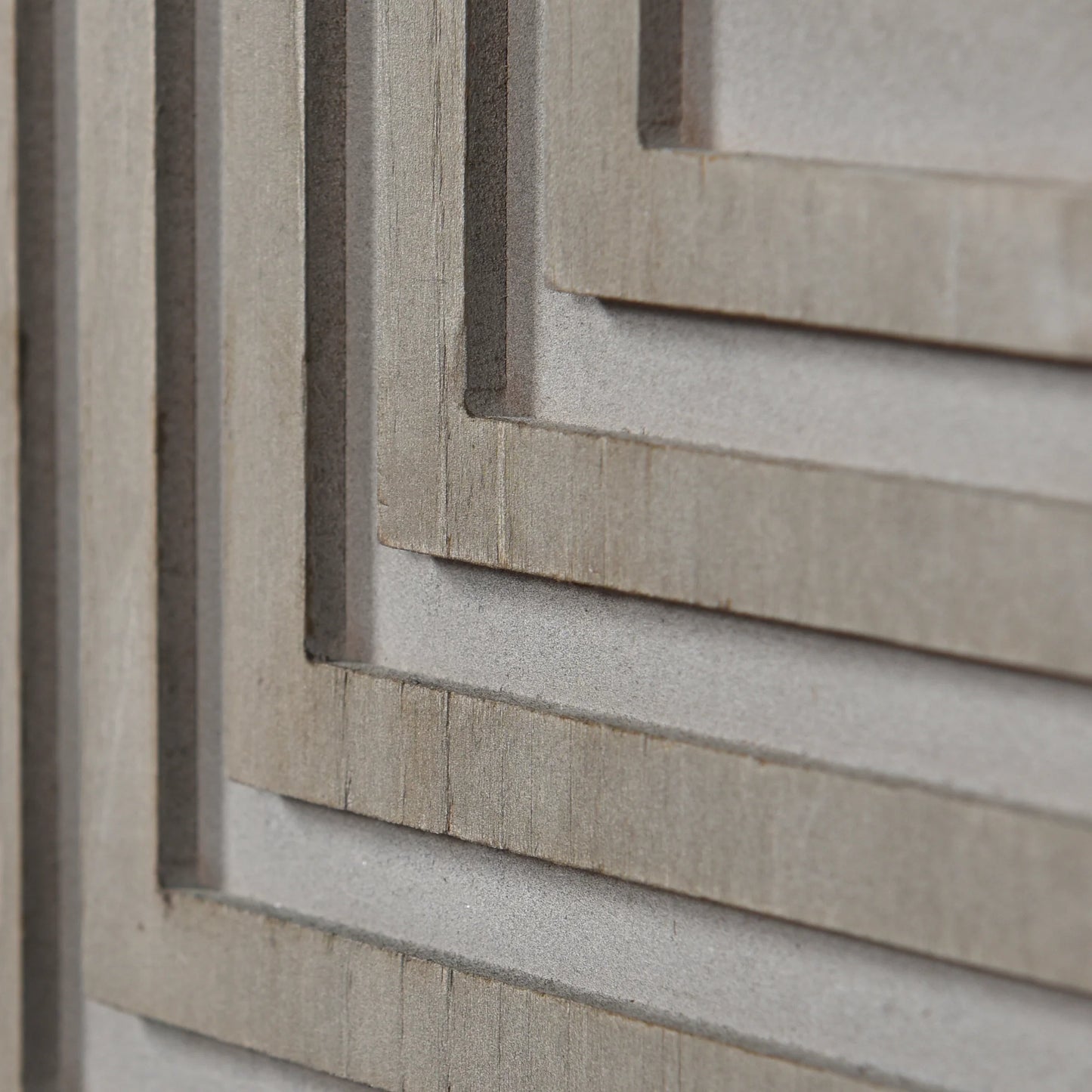 Quadrant Cadenza Four Geometric Patterned Door Cabinet Brushed Gray Finish Stylish Storage Solution