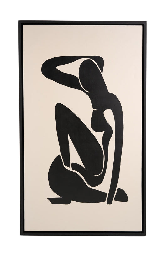 Shadows Modern 35" x 59" Painting - Elegant and Contemporary Artwork to Enhance Your Home or Office Decor