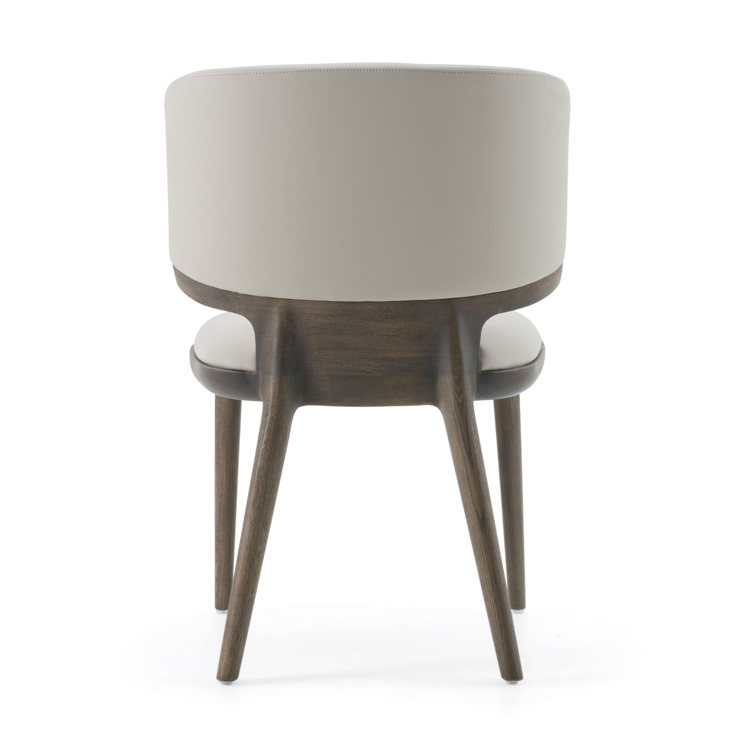 Modrest Stanley Contemporary Grey Leatherette Grey Ash Set of 2 Dining Chairs Modern Elegance with Versatile Design for Stylish Dining Spaces
