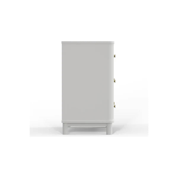 Stapleton White Three Drawer Small Chest β Compact, Modern, and Stylish Storage Solution