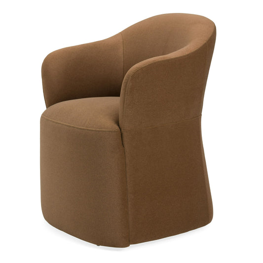 Timothy Modern Brown Fabric Dining Chair - Stylish and Comfortable Seating for Contemporary Dining Rooms