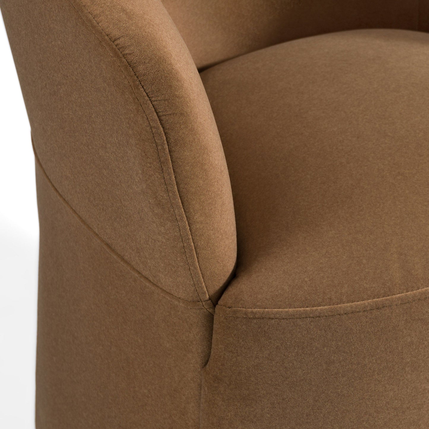 Modrest Timothy Modern Brown Fabric Dining Chair - Stylish and Comfortable Seating for Contemporary Dining Rooms