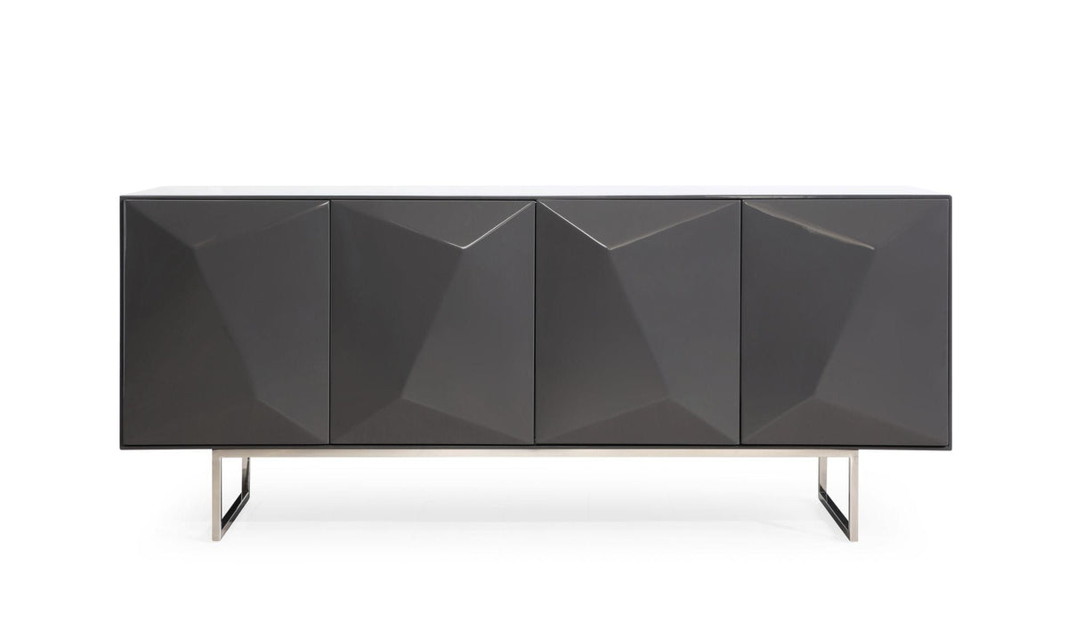 Vanguard Dark Grey High Gloss Buffet