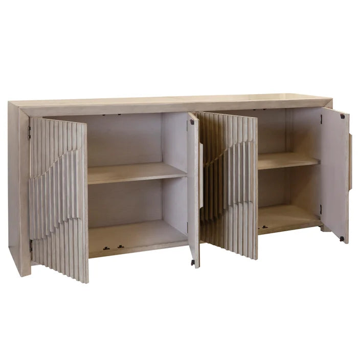 Bridge Rail 4-Door Sideboard – Stylish Piano Key Door Fronts for Modern Storage