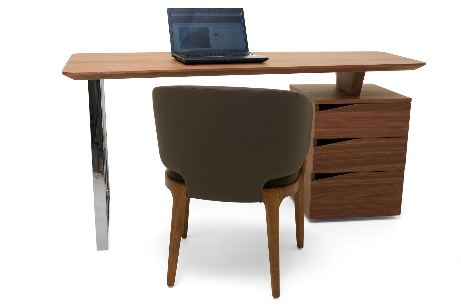 Nova Domus Walton- Modern Walnut Desk - Stylish Design Furniture