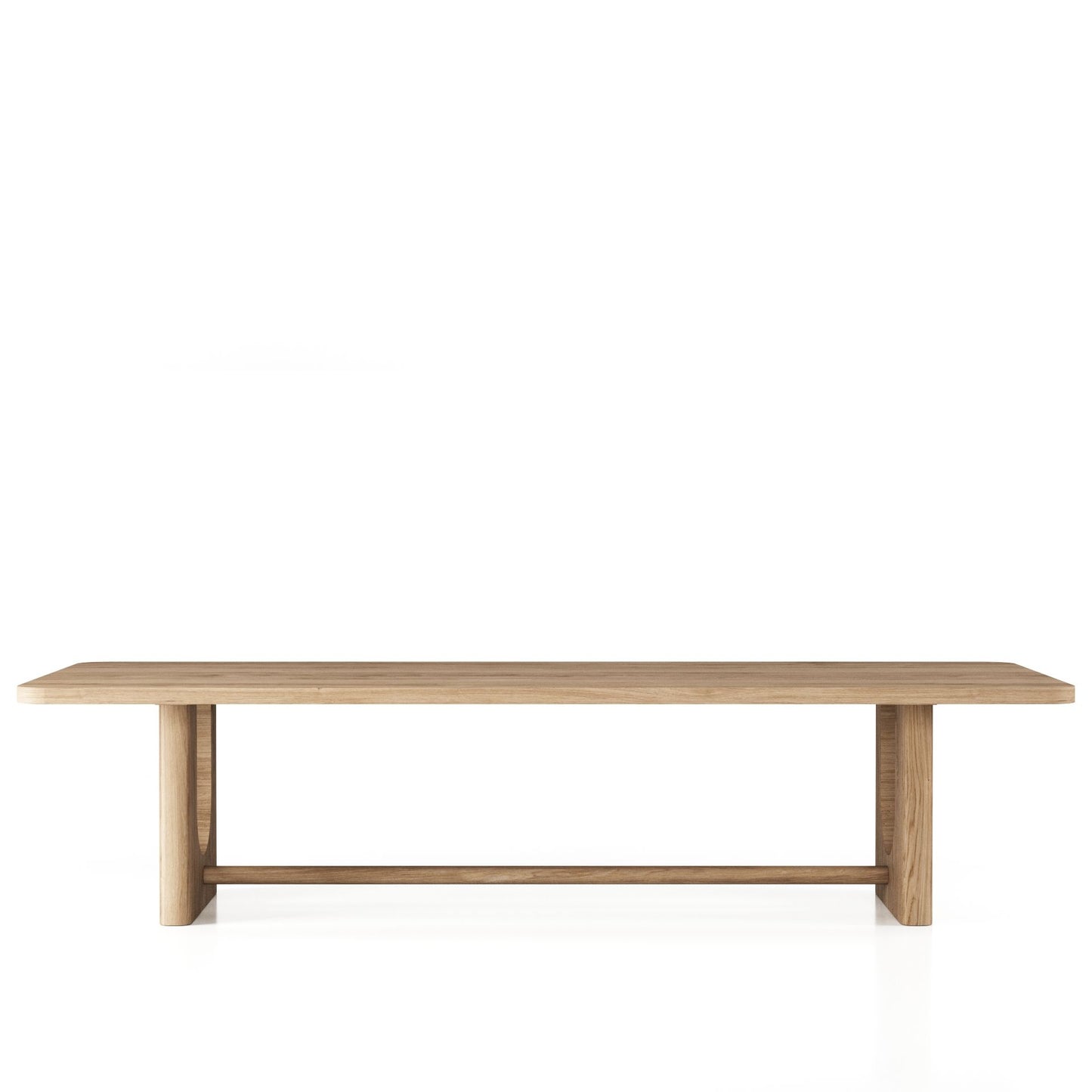 Modrest Walz Modern Natural Oak Rectangular Dining Table A Sleek Fusion of Natural Elegance and Contemporary Design for Sophisticated Dining Spaces