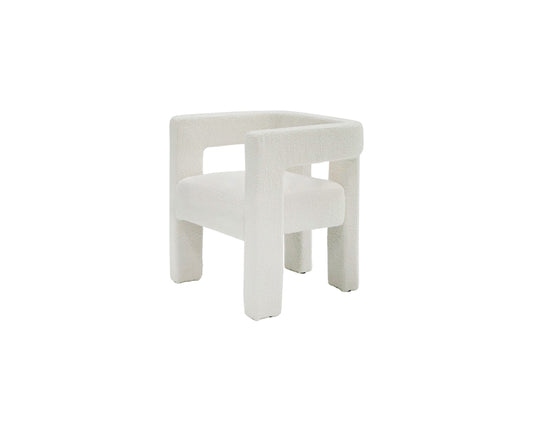 Modrest Drea - Modern White Fabric Dining Chair