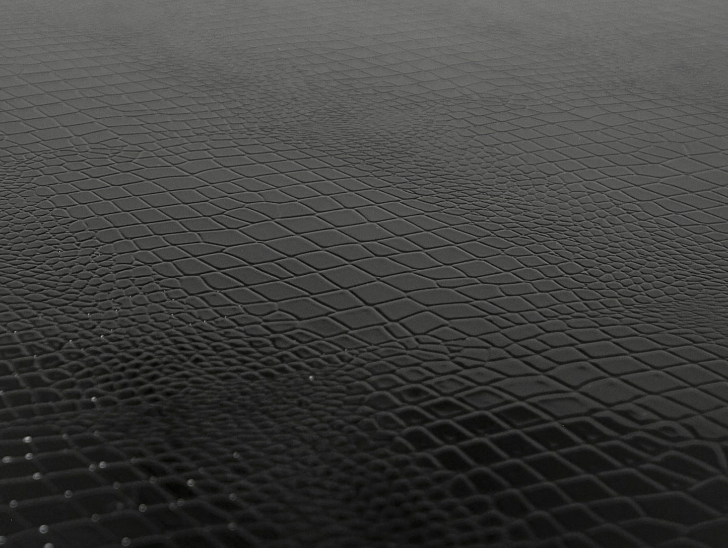 A&X Xavier Modern Black Crocodile and Stainless Steel Dining Table for Luxury and Contemporary Dining Spaces