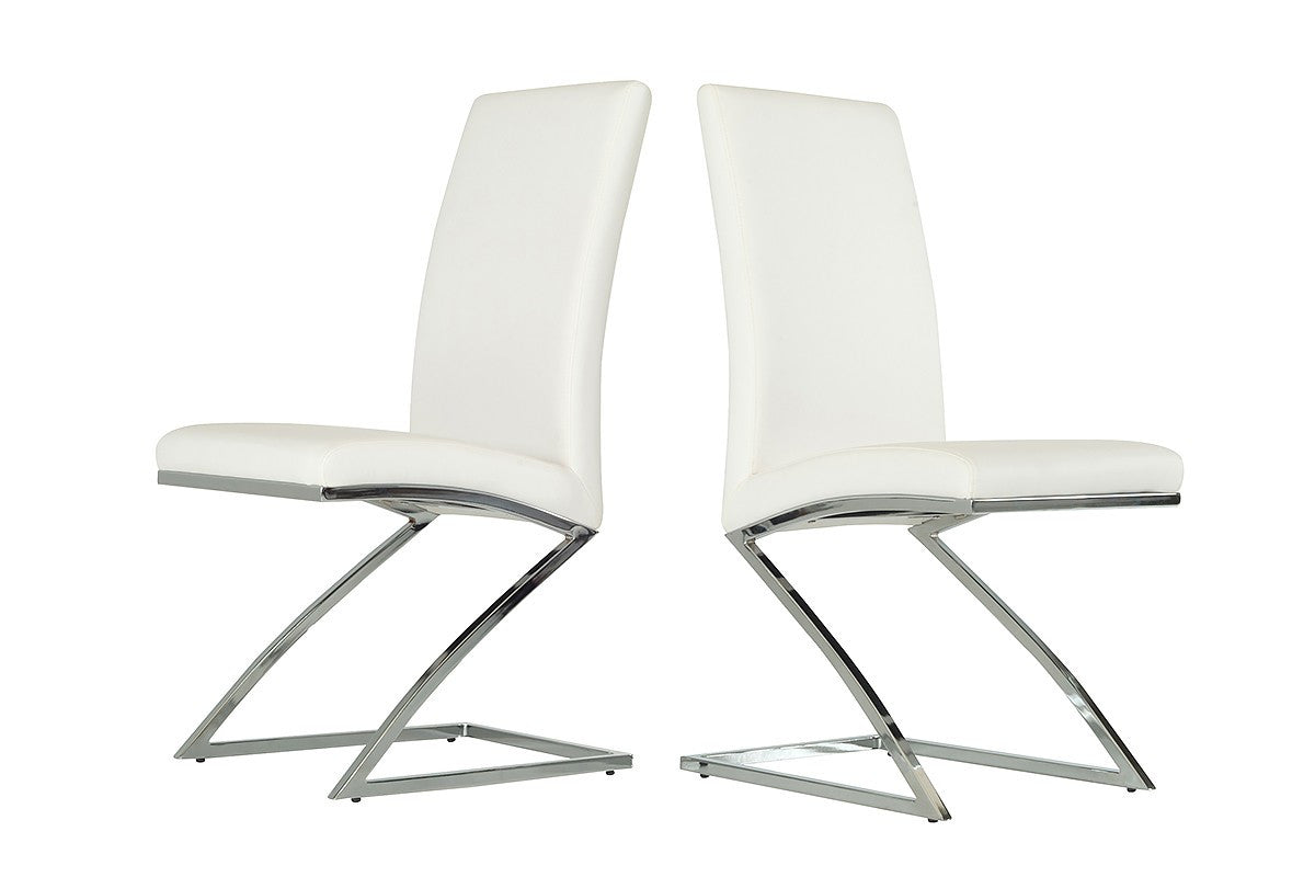 Angora - Modern White Dining Chair (Set of 2)