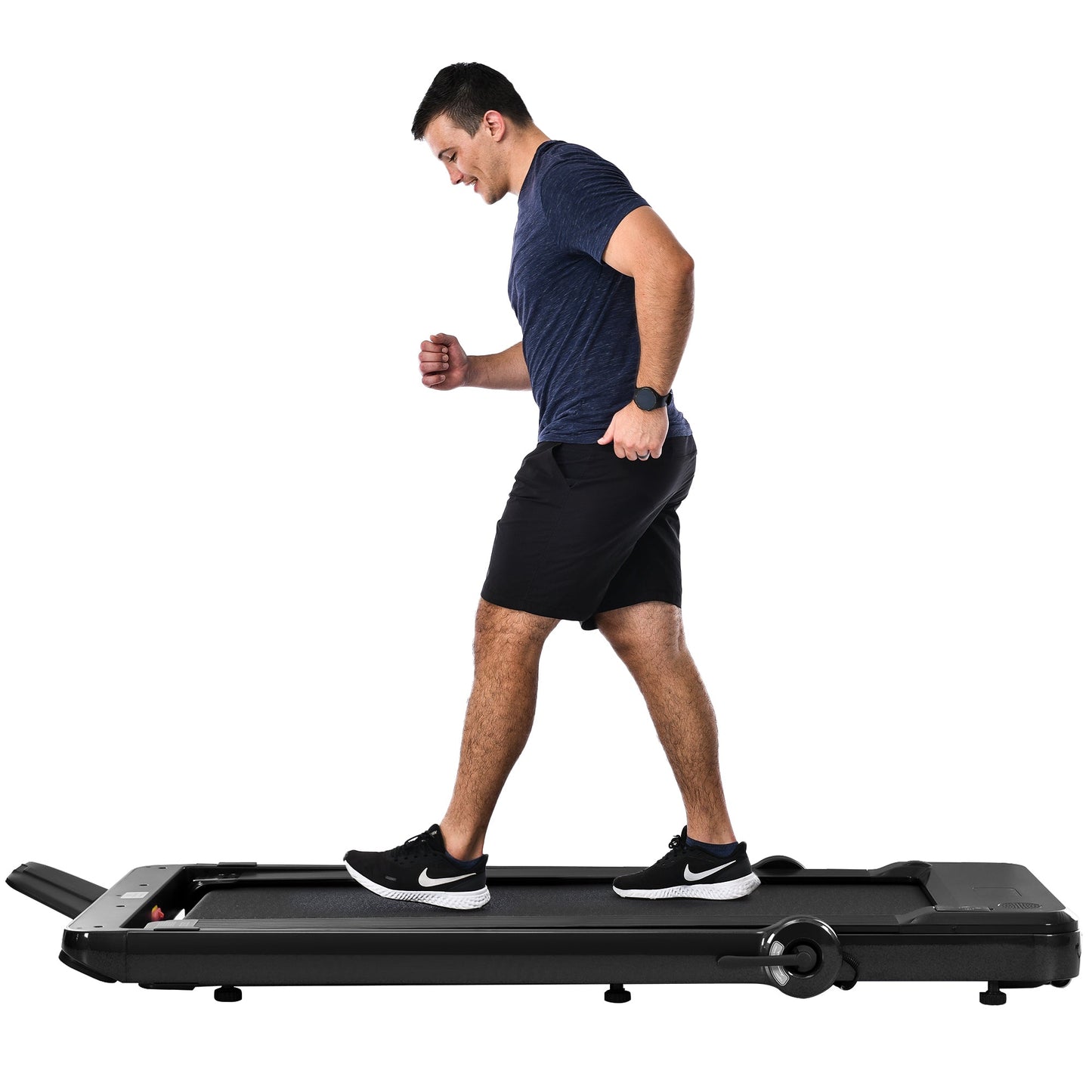 Cruce Electric Folding Treadmill, Installation Free with Bluetooth APP and Speaker, Remote Control with Display for Home, Gym & Office