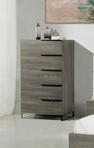 Modrest Enzo Italian Modern Grey Oak Chest