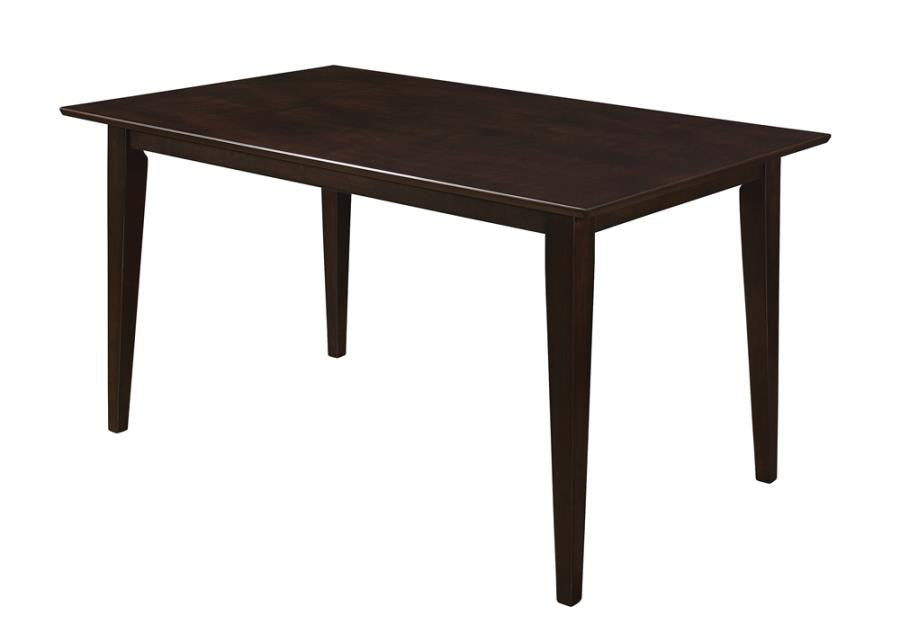 Gabriel Rectangular Dining Table Cappuccino β Timeless Style with a Rich, Warm Finish