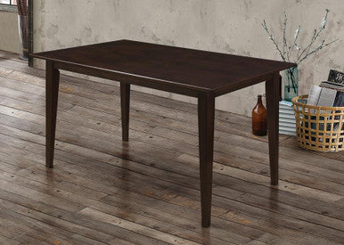Gabriel Rectangular Dining Table Cappuccino β Timeless Style with a Rich, Warm Finish