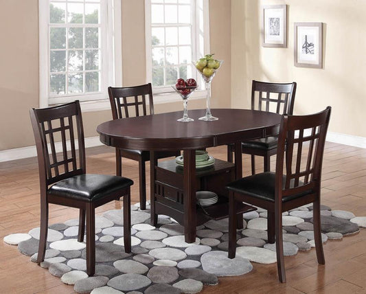 Lavon Transitional Warm Brown Dining Table