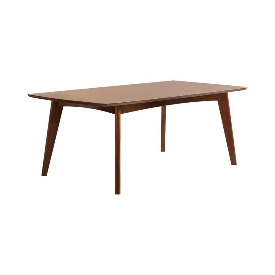 Malone Rectangular Dining Table Dark Walnut β Classic Elegance with a Rich, Timeless Finish