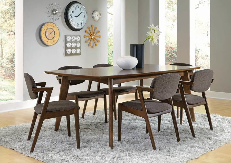 Malone Rectangular Dining Table Dark Walnut β Classic Elegance with a Rich, Timeless Finish