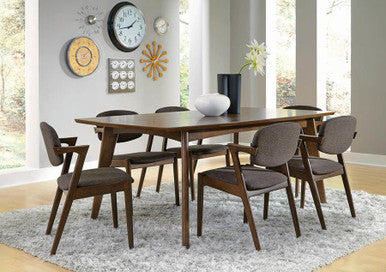 Malone Rectangular Dining Table Dark Walnut β Classic Elegance with a Rich, Timeless Finish