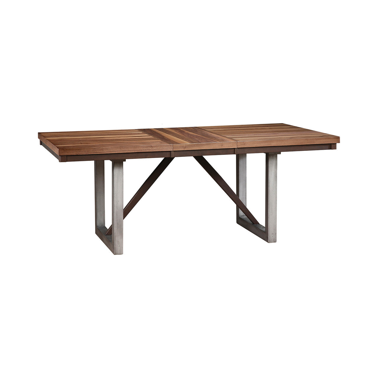 Spring Creek Dining Table β Natural Walnut Finish with Extension Leaf for Versatile Style and Spacious Dining