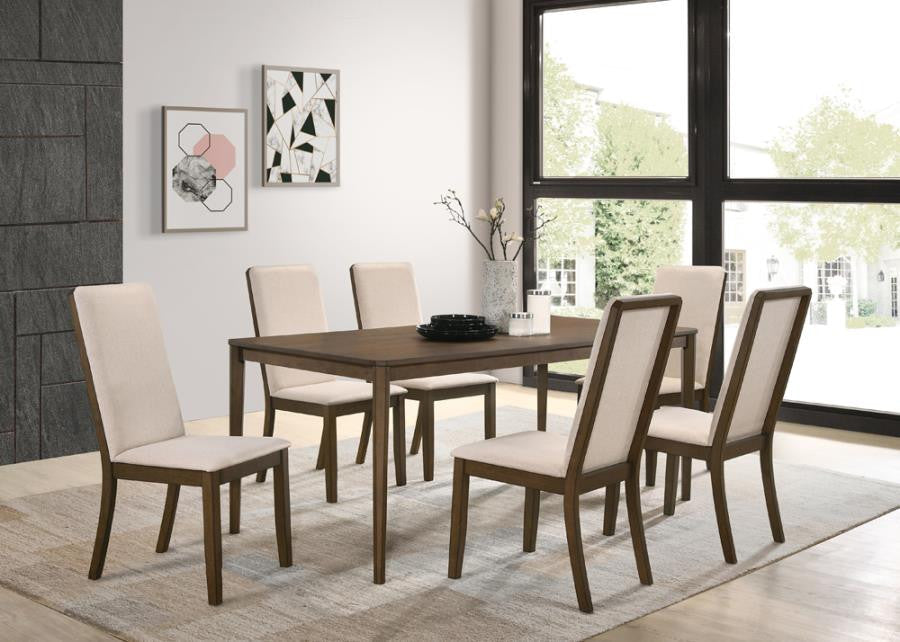 Wethersfield Solid Back Side Chairs (Set of 2) β Latte Finish for Timeless Style and Comfortable Dining Seating