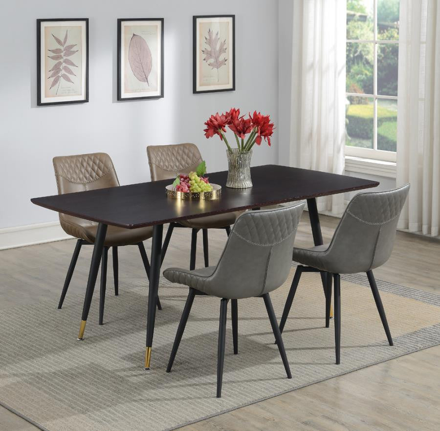 Brassie Upholstered Swivel Dining Side Chairs (Set of 2) β Grey Finish for Modern Comfort and Stylish Versatility