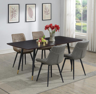 Brassie Upholstered Swivel Dining Side Chairs (Set of 2) β Grey Finish for Modern Comfort and Stylish Versatility
