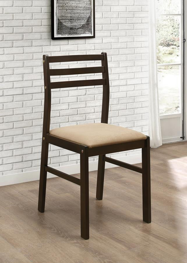 Casual Cappuccino Three-Piece Dining Set - Sleek and Compact Set for Cozy Dining Areas and Small Spaces