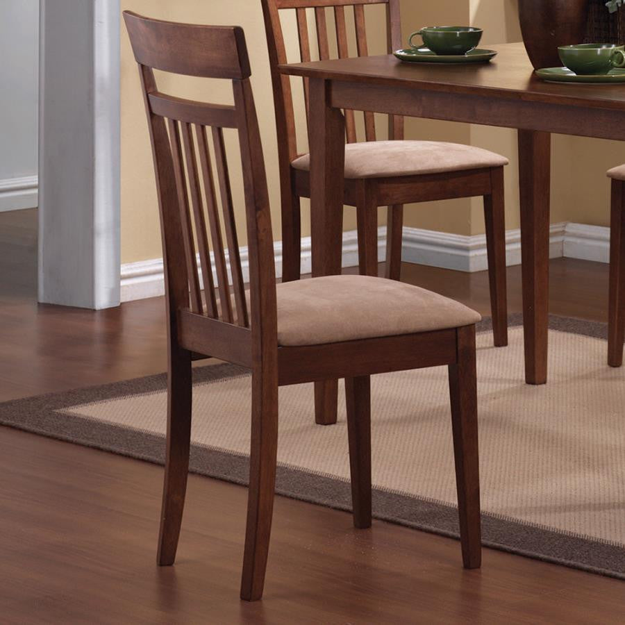Casual Chestnut Five-Piece Dining Set - Warm and Inviting Set for Comfortable Dining Spaces