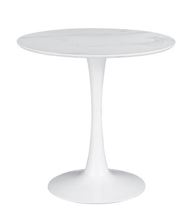 Arkell 30-Inch Round Pedestal Dining Table White β Compact and Stylish for Modern Dining