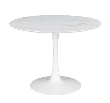 Arkell 40-Inch Round Pedestal Dining Table White β Elegant and Spacious for Modern Dining