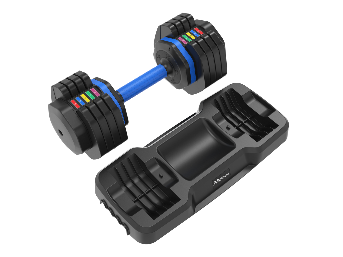 Kendall Adjustable Dumbbell with Tray 55lb Single Fast Exercise Fitness
