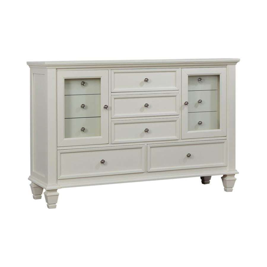 Sandy Beach 11-Drawer Dresser β Elegant Design and Ample Storage for a Timeless Bedroom Look