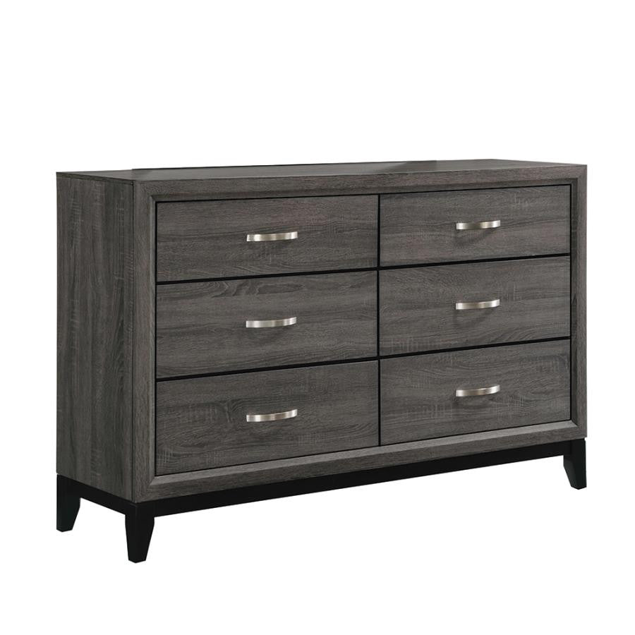 Watson Rustic Grey Oak Dresser - Stylish and Functional Storage Solution for Rustic-Inspired Bedrooms