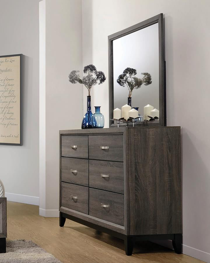 Watson Rustic Grey Oak Dresser - Stylish and Functional Storage Solution for Rustic-Inspired Bedrooms