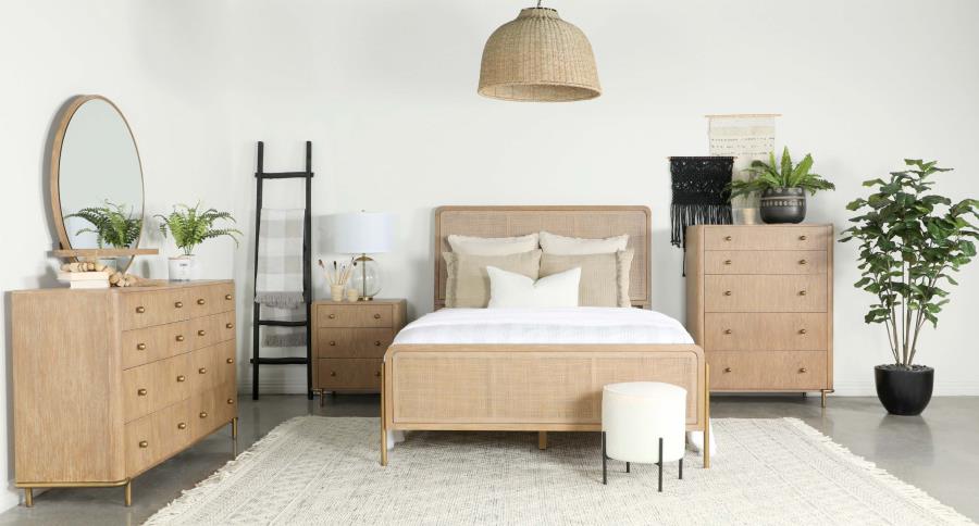 Arini 8-Drawer Dresser β Sand Wash Finish for Rustic Charm and Spacious Bedroom Storage Solutions