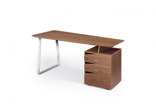 Nova Domus Walton- Modern Walnut Desk - Stylish Design Furniture