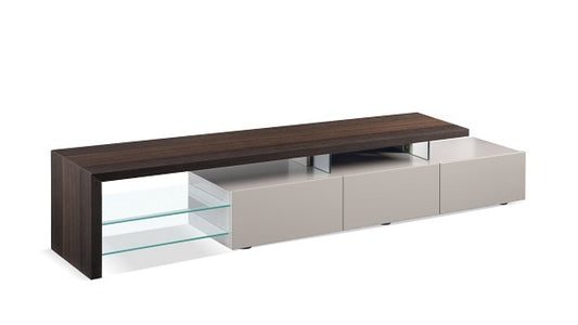 Modrest Loreta Modern Smoked Oak TV Stand - Stylish Design Furniture