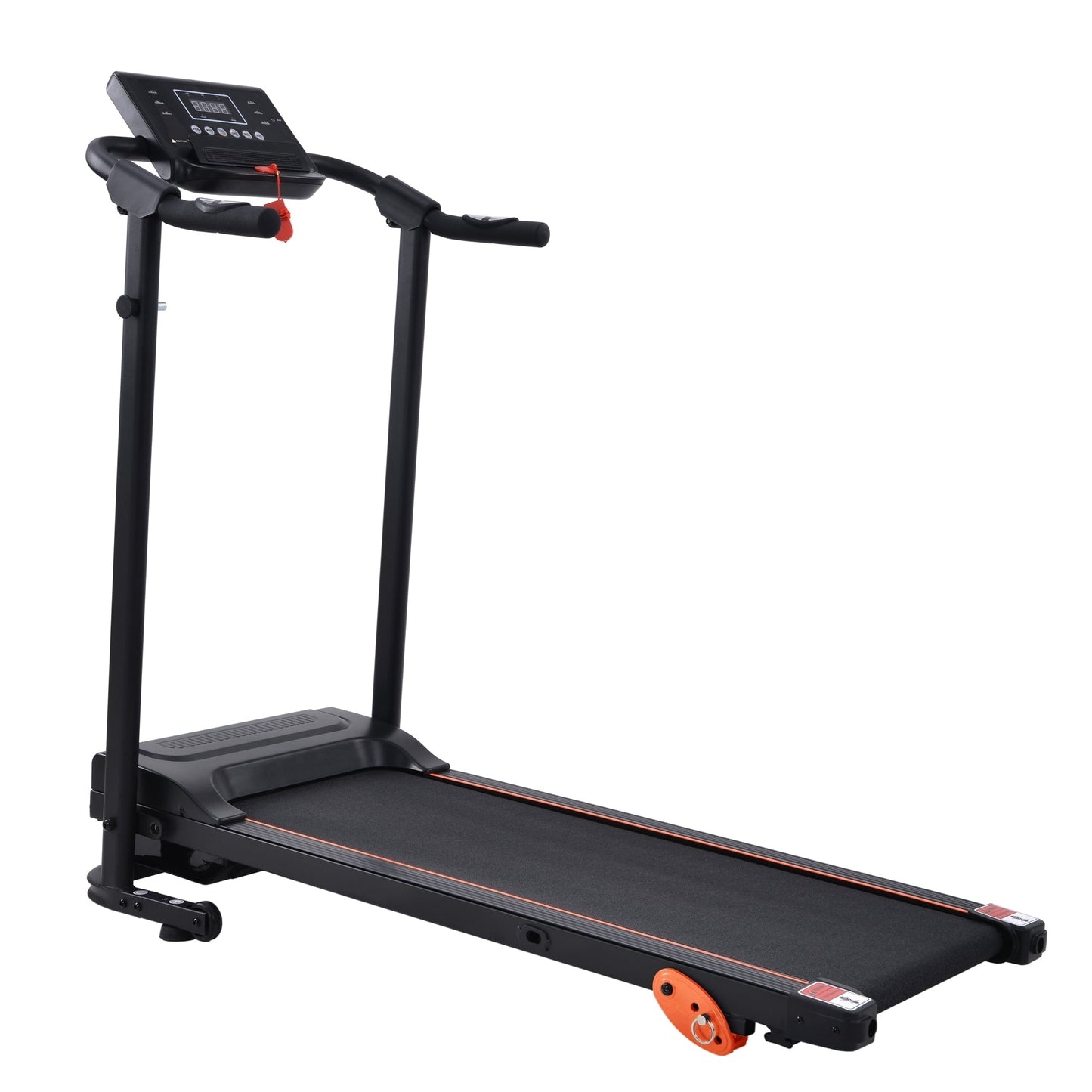 Akutes Electric Foldable Treadmill with Heart Pulse Monitor with Speaker & Incline Adjuster for Home Gym
