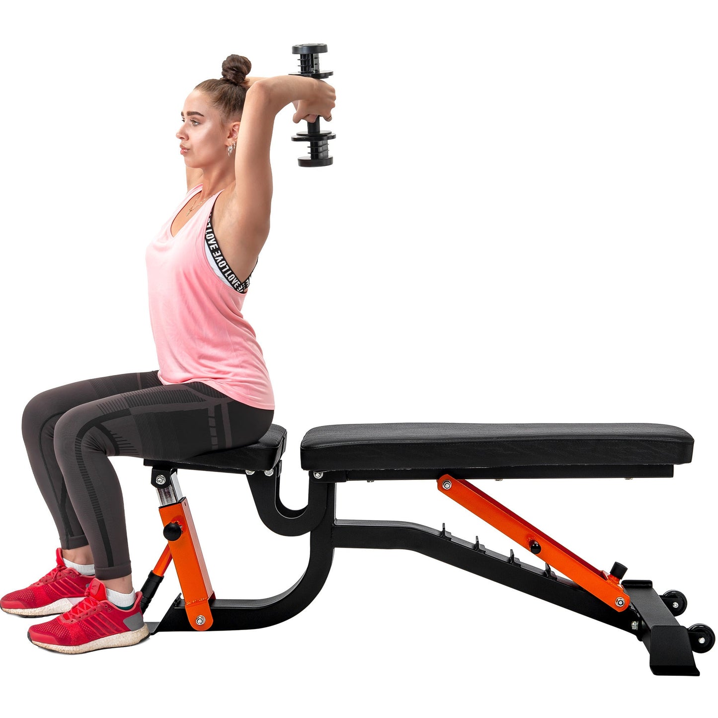 Harmon Training Bench Adjustable Weight Gym Strength - 600lbs Weight Capacity