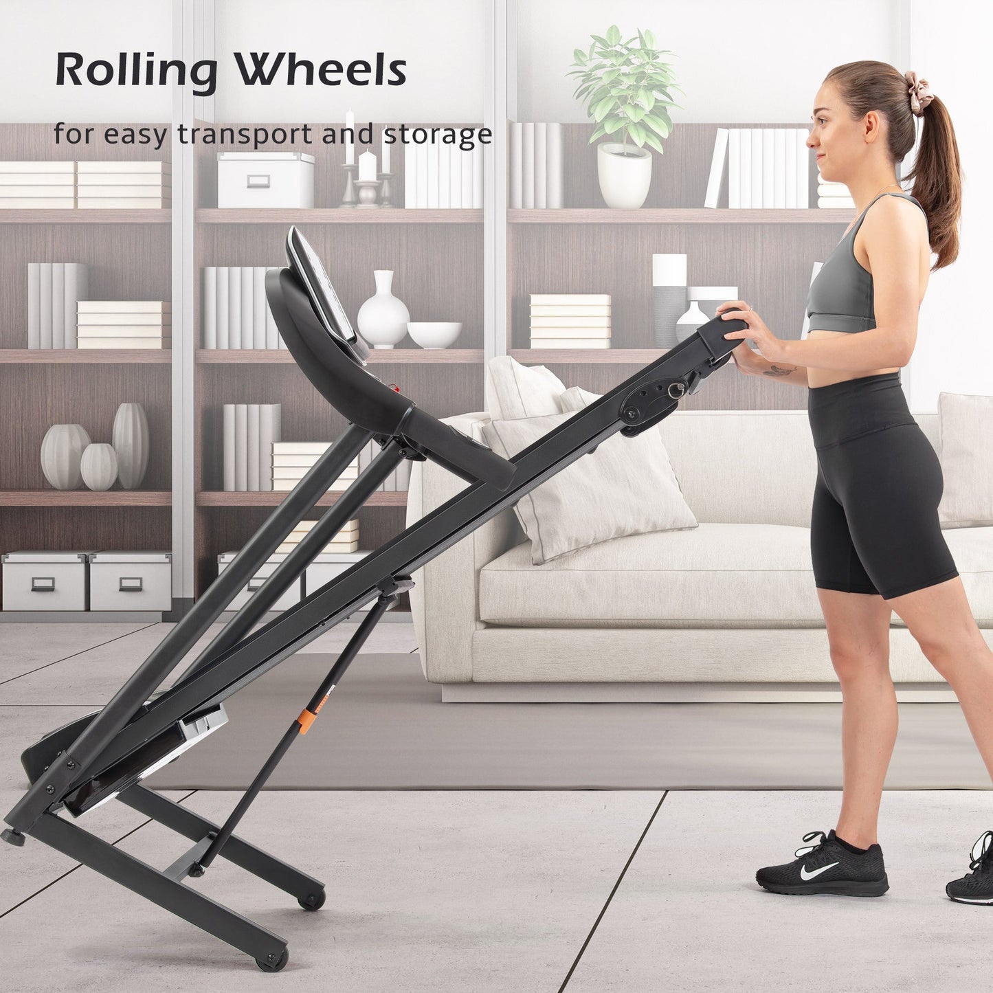 Balar Electric Motorized Treadmill for Home Gym with Audio Speakers & Incline Adjuster