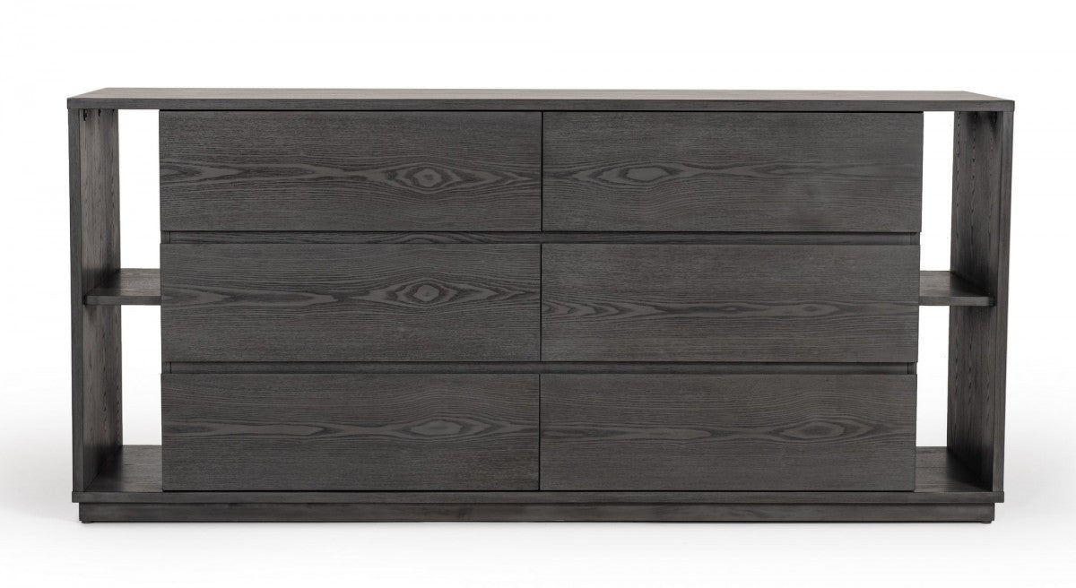 Nova Domus Jagger Modern Grey Bedroom Set - Stylish Design Furniture