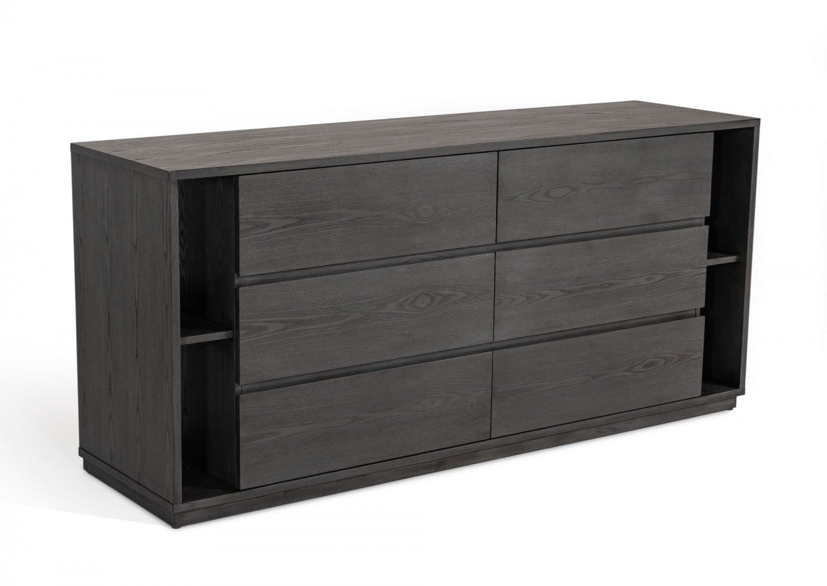 Nova Domus Jagger Modern Grey Bedroom Set - Stylish Design Furniture