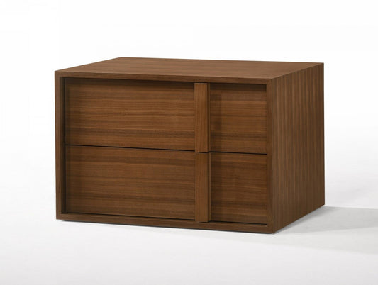 Nova Domus Berlin - Modern Walnut Nightstand - Stylish Design Furniture