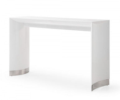 Modrest Corbett Contemporary White Bar Table - Stylish Design Furniture