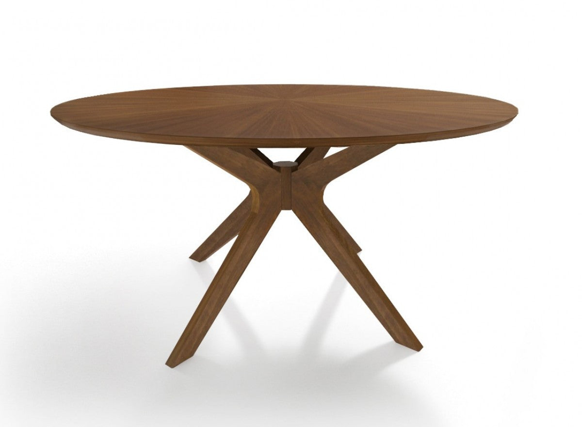 Modrest Prospect Modern 47" Round Walnut Dining Table