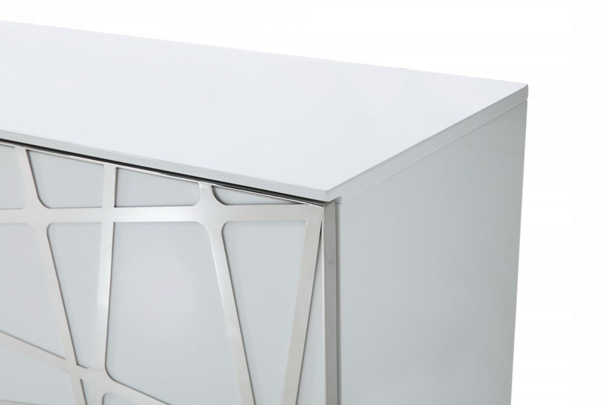 Modrest Kilson Modern White Buffet - Stylish Design Furniture