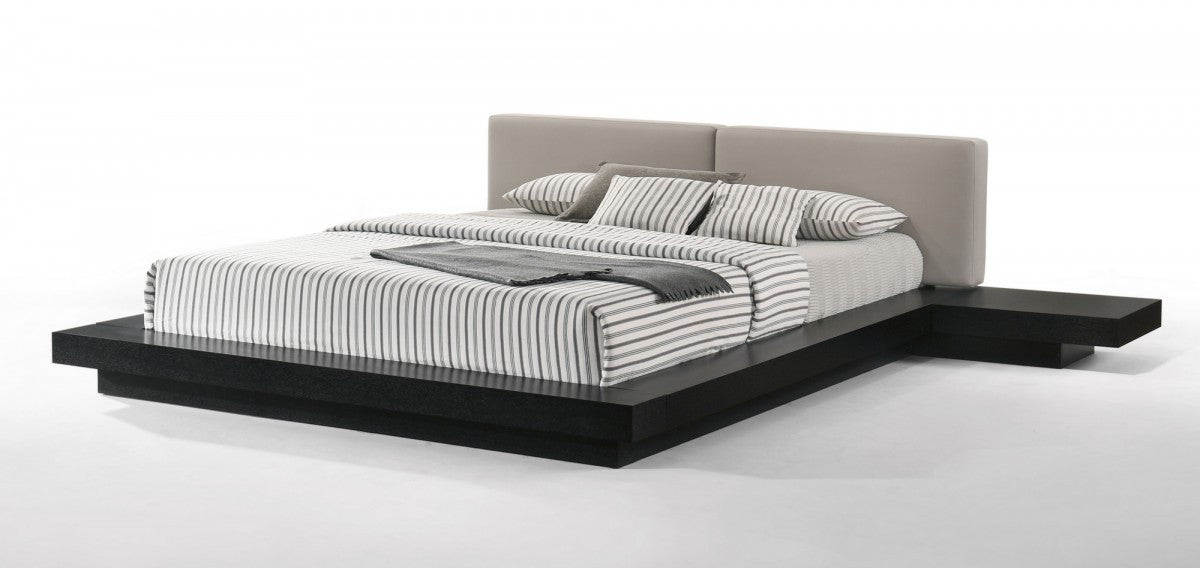 Modrest Tokyo - Contemporary Black and Grey Platform Bed - Stylish Design Furniture