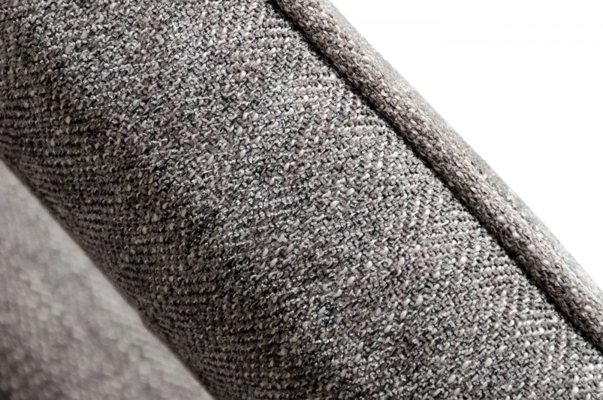 Modrest Edna Modern Dark Grey Fabric Accent Chair